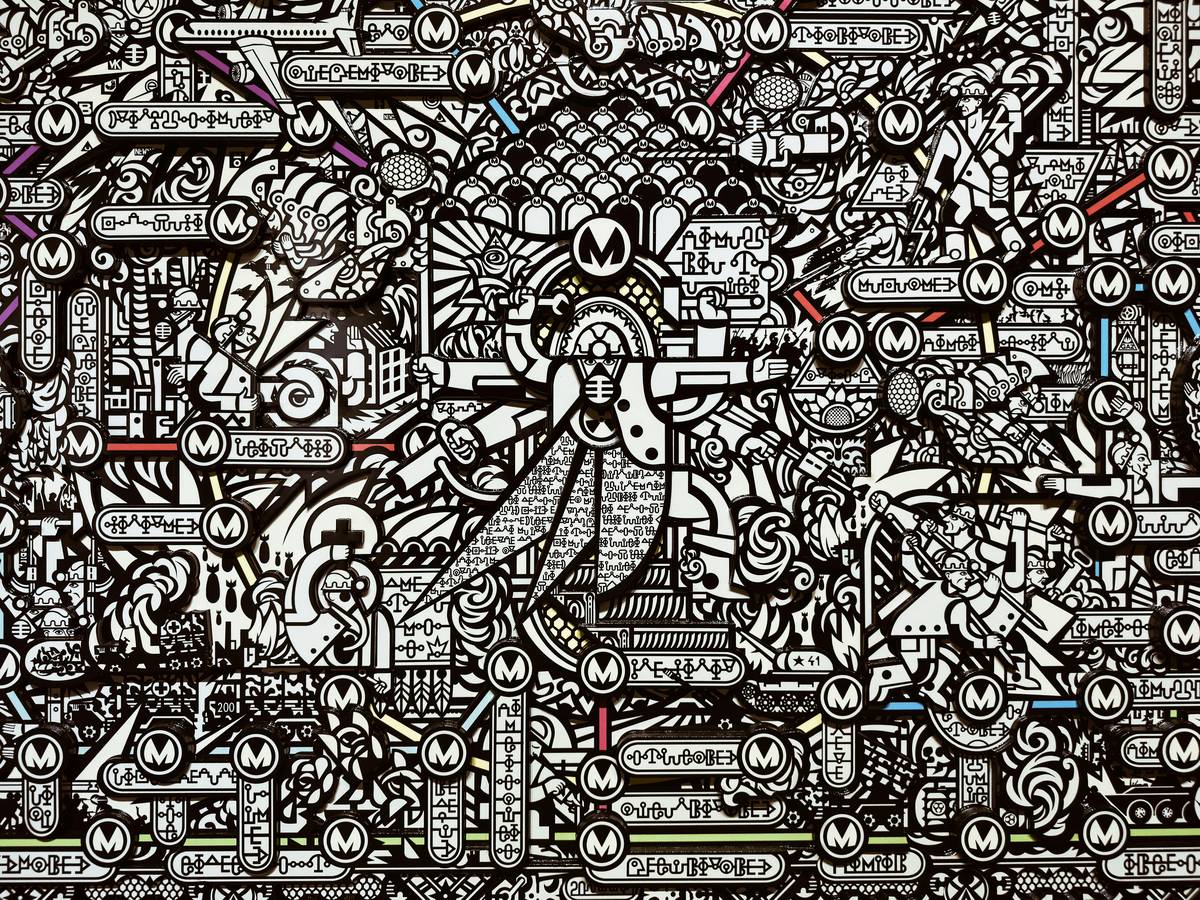 occult club investigation doodle world gameplay screenshot showing ghost manifestation during ritual